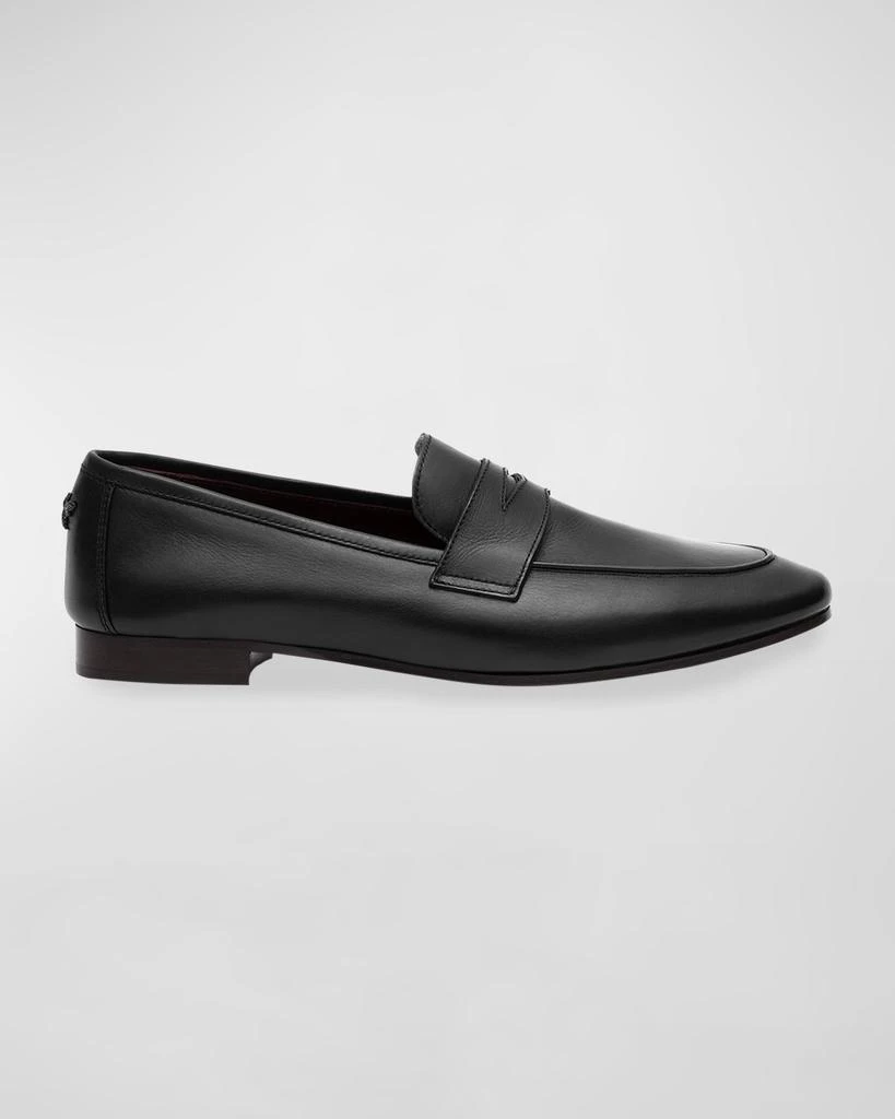 Bougeotte Flaneur Leather Flat Penny Loafers 1