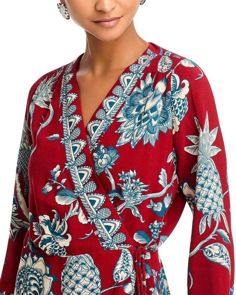 Farm Rio Tropical Landing Mini Wrap Dress 2