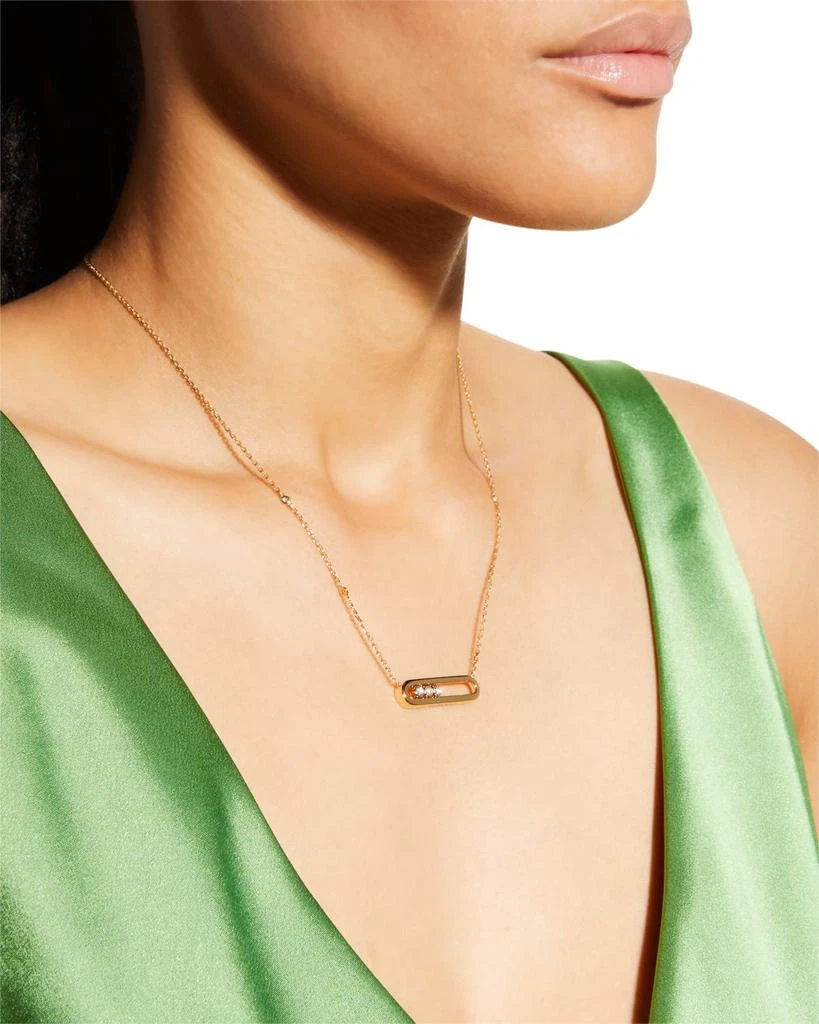 Messika Move 18K Rose Gold Diamond Necklace 2