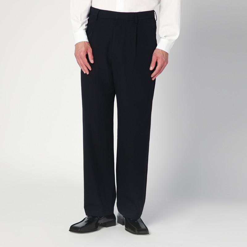 AURALEE Black trousers in cotton and wool