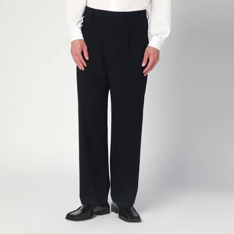 AURALEE Black trousers in cotton and wool 1