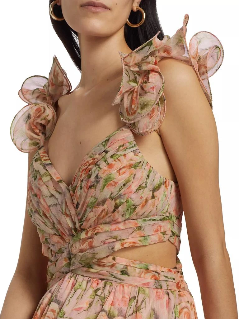 ASTR Fritillaria Floral Cut-Out Maxi Dress 6