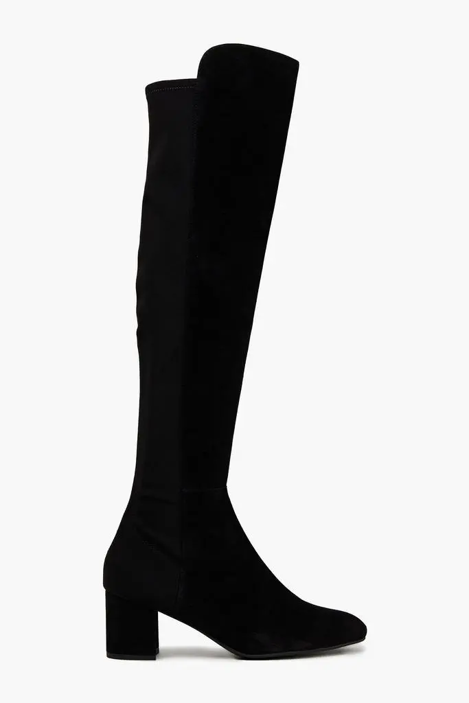 Stuart Weitzman Gillian 60 microstretch and suede over-the-knee boots