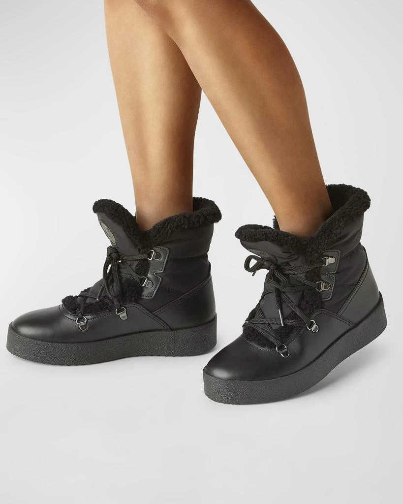 La Canadienne Eddie Nylon Shearling Lace-Up Winter Boots 2
