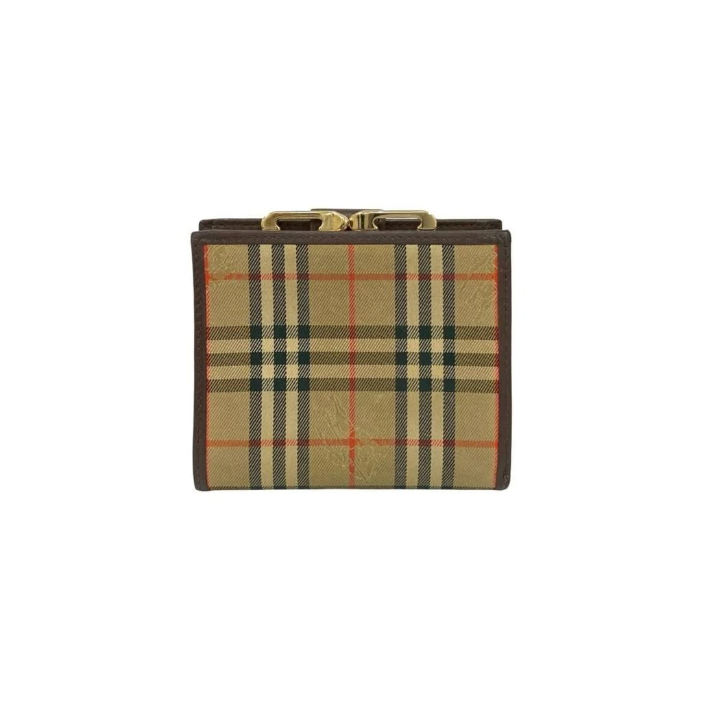 Burberry Leather Canvas Wallet (Bi-Fold) (Pre-Owned) 2