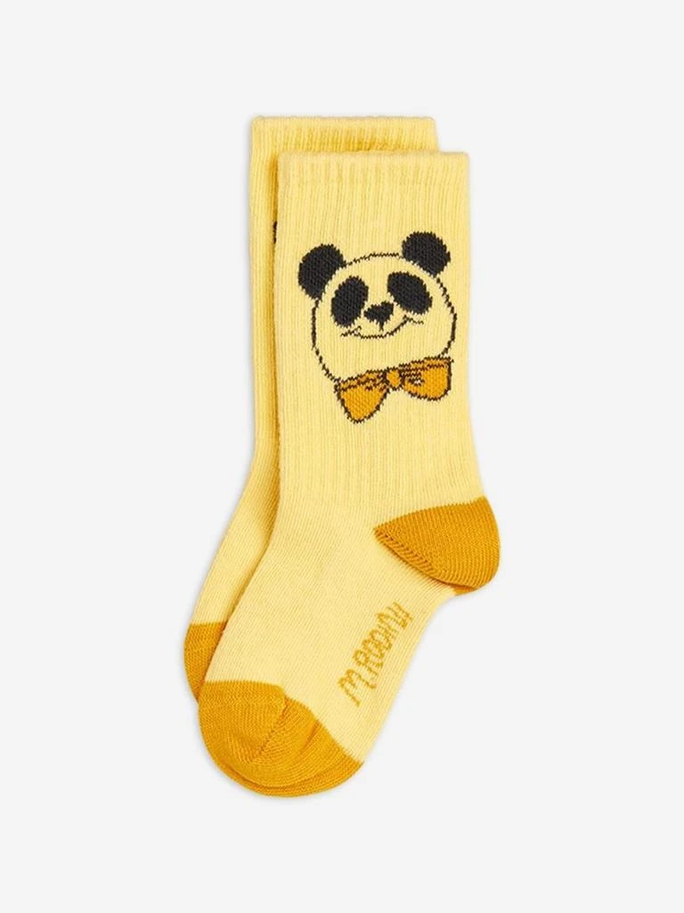 Mini Rodini Mini Rodini Kids Cat and Panda 2 Pack Socks Set in Multicolour 4