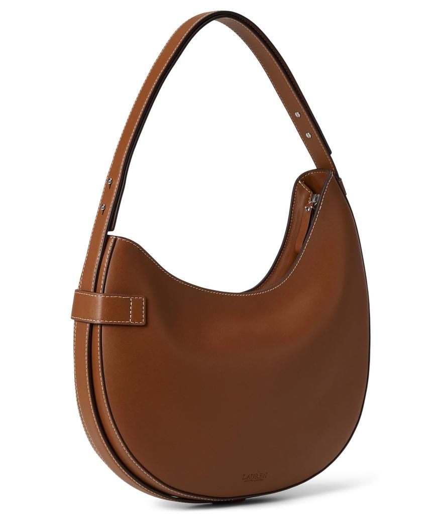 Ralph Lauren Leather Large Tasha Shoulder Bag