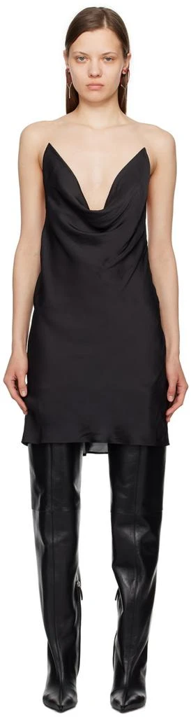 Y/Project Black Invisible Strap Minidress 1