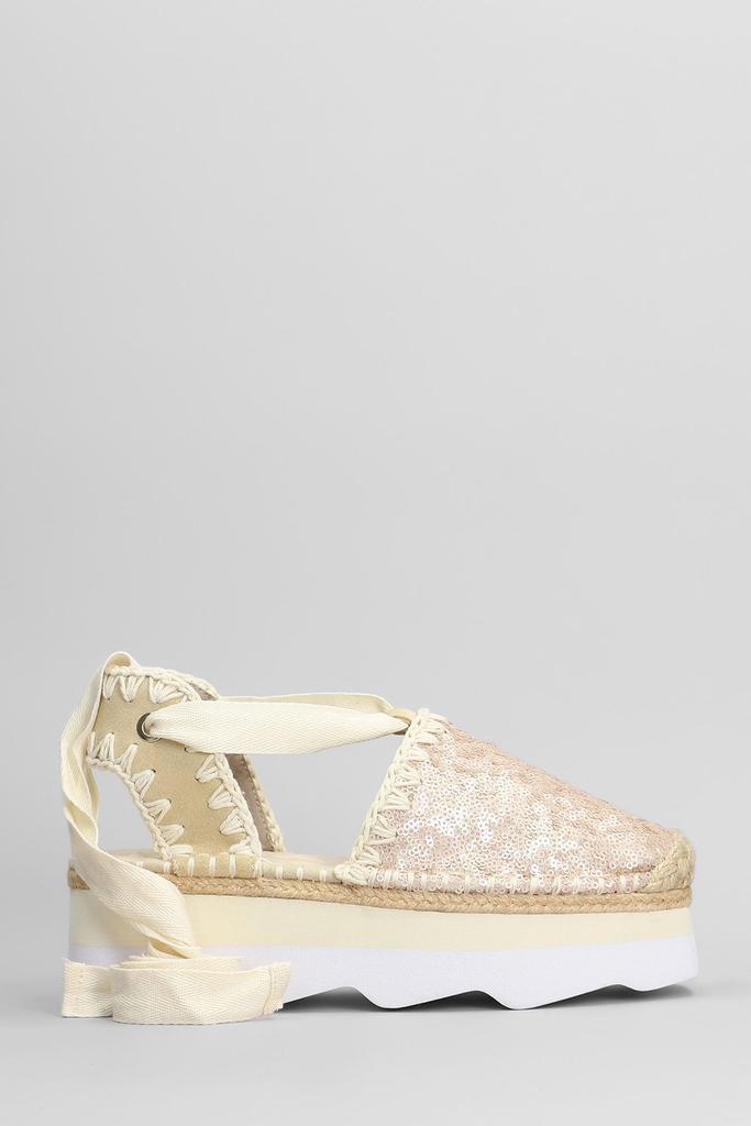 Mou Mou Espa Micro Sequined Sandals