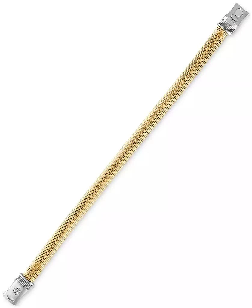 Esquire Men
s Jewelry Flat Snake Link Chain Bracelet in Gold-Tone Ion Plated Stainless Steel, Exclusively at Macy
s 4