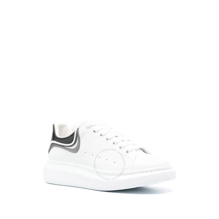 Alexander McQueen Men's White Oversized Leather Sneakers 2