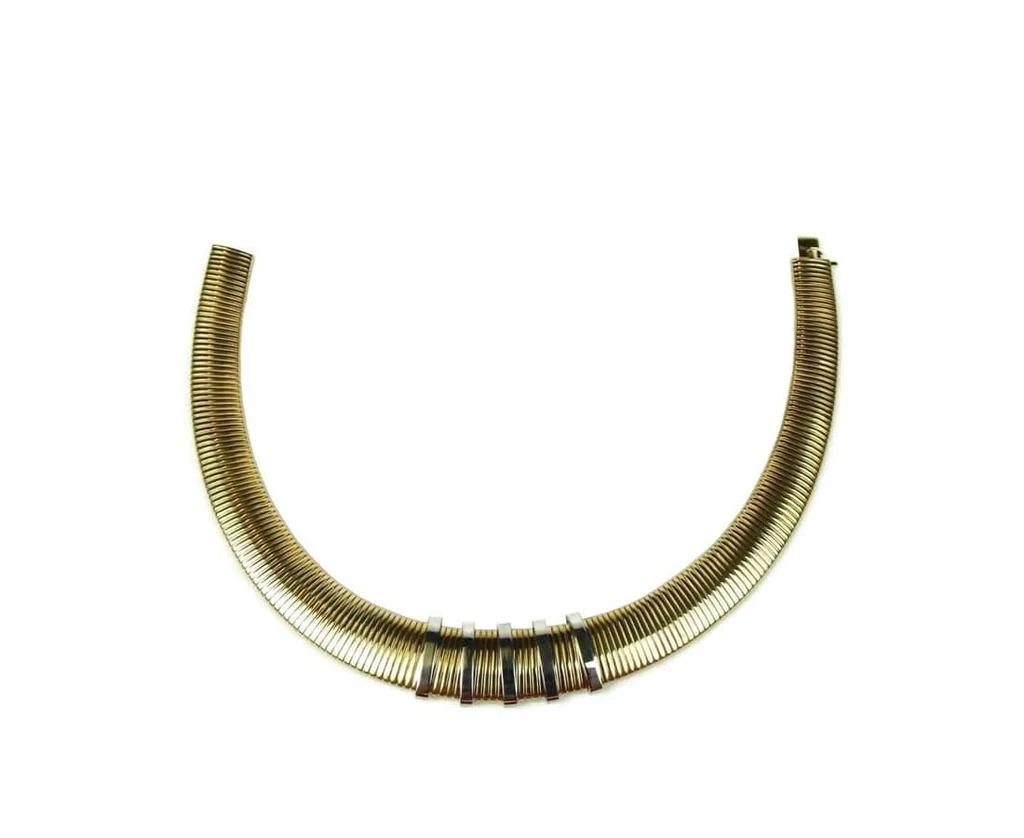 Yves Saint Laurent Women
s Old Snake Chain Choker With Crystal Bars 5