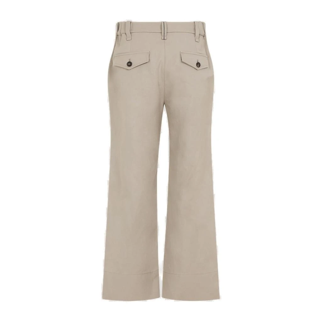 Brunello Cucinelli Brunello Cucinelli Embellished Cropped Chino Trousers 2