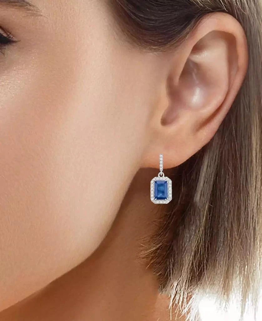Macy
s Sapphire (2.10 ct. t.w.)
White Sapphire (0.25 ct. t.w.) Drop Earrings in 14k White Gold (Also Available in Emerald) 3