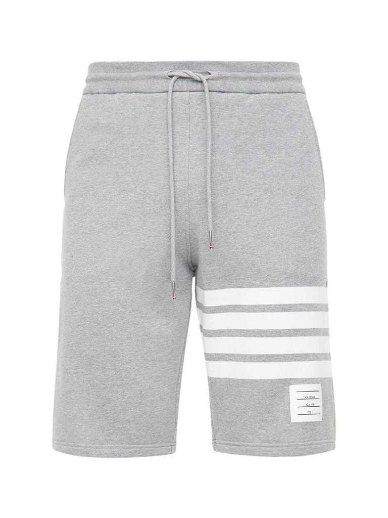 THOM BROWNE 4-bar Cotton Jersey Shorts