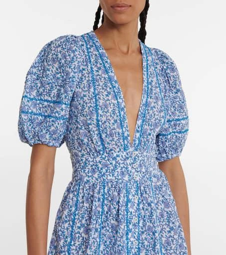 Poupette St Barth Reine floral midi dress 4