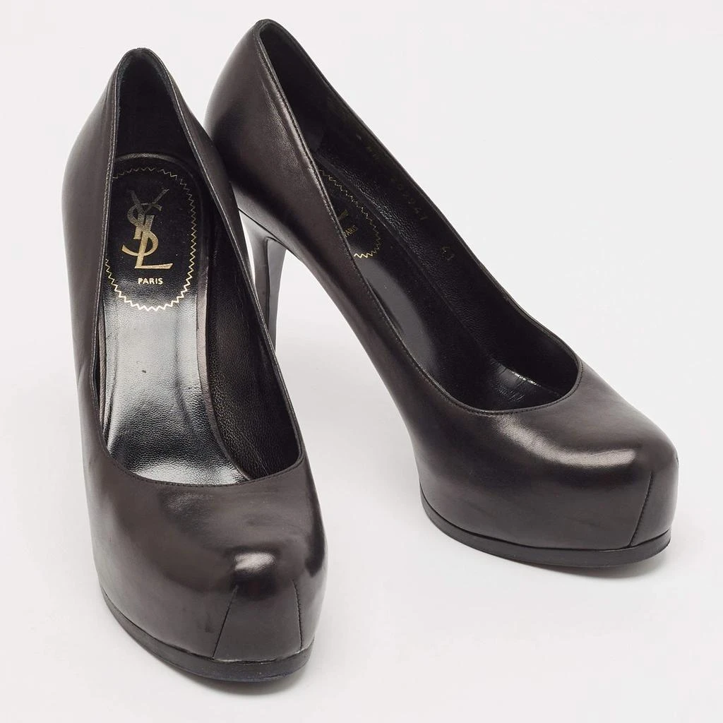 Yves Saint Laurent Yves Saint Laurent Black Leather Tribtoo Pumps Size 41 4