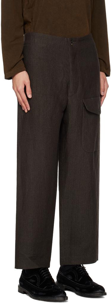 UMA WANG Brown Paxton Trousers