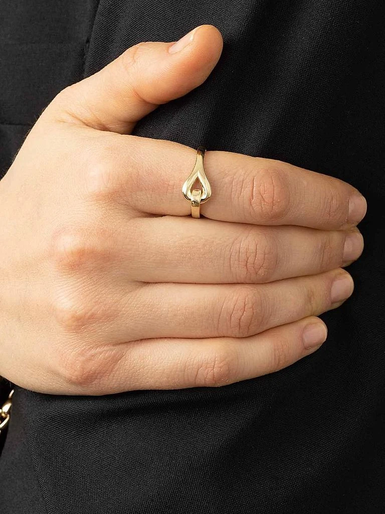 Oradina 14K Yellow Gold Forever Linked Ring 4