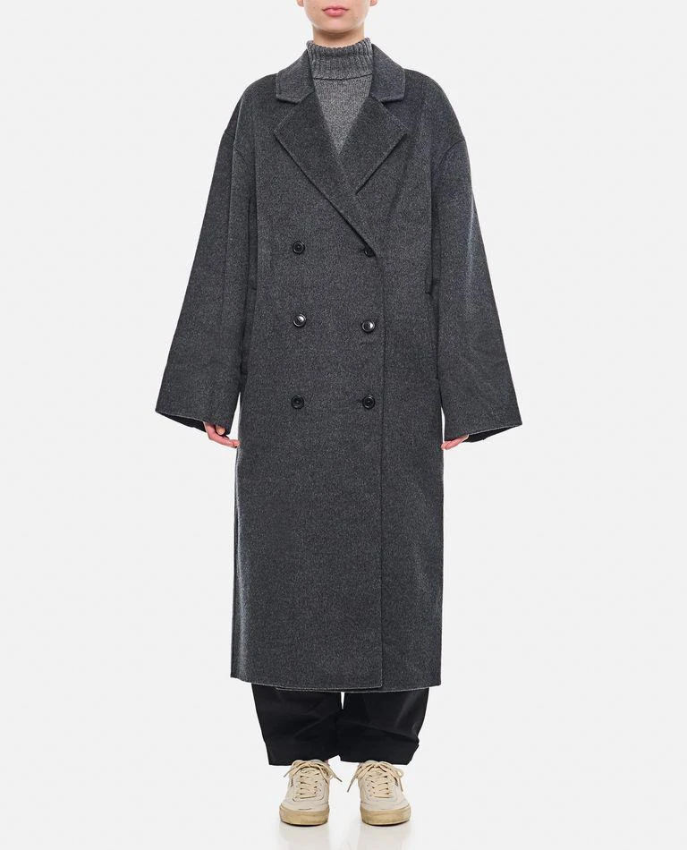 Loulou Studio Borneo Double Breasted Wool And Cashmere Coat 1