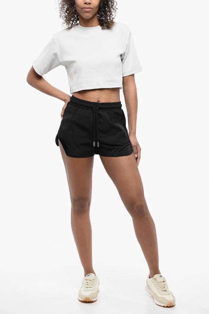 Off-White Off-White Nylon CRISPY Shorts with Mesh Side Band 4