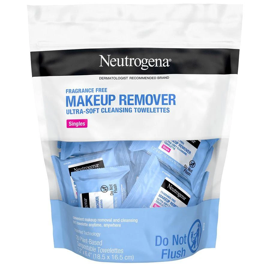 Neutrogena Makeup Remover Face Wipe Singles Fragrance-Free 1