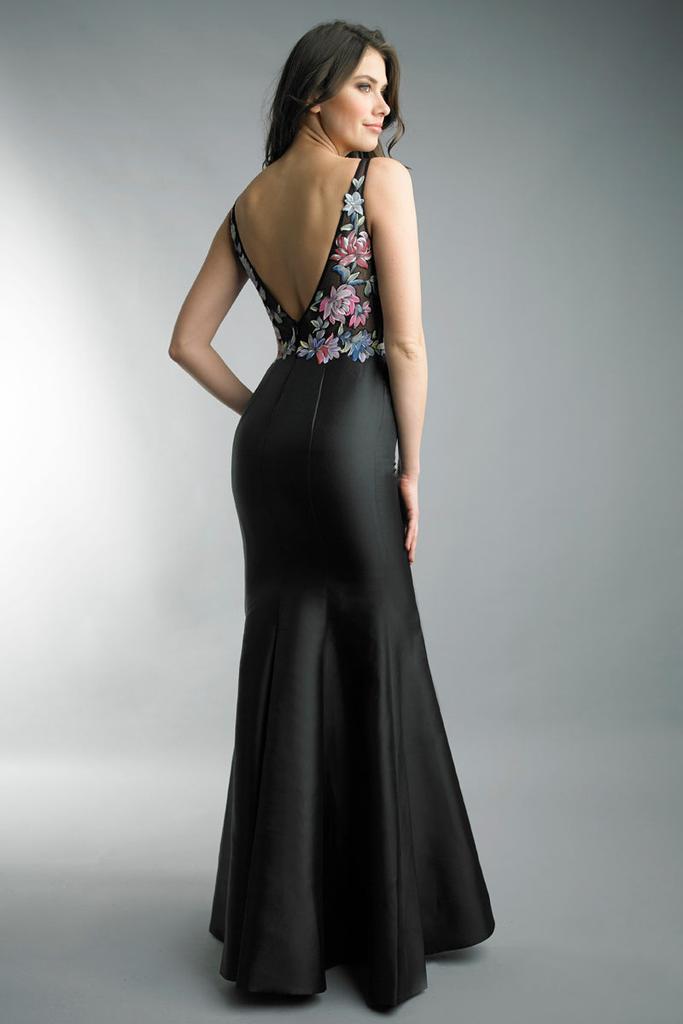 Basix Black Label Sleeveless Hand Painted Floral Dress