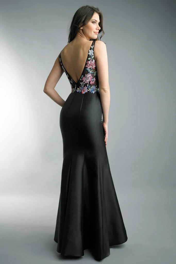 Basix Black Label Sleeveless Hand Painted Floral Dress 2