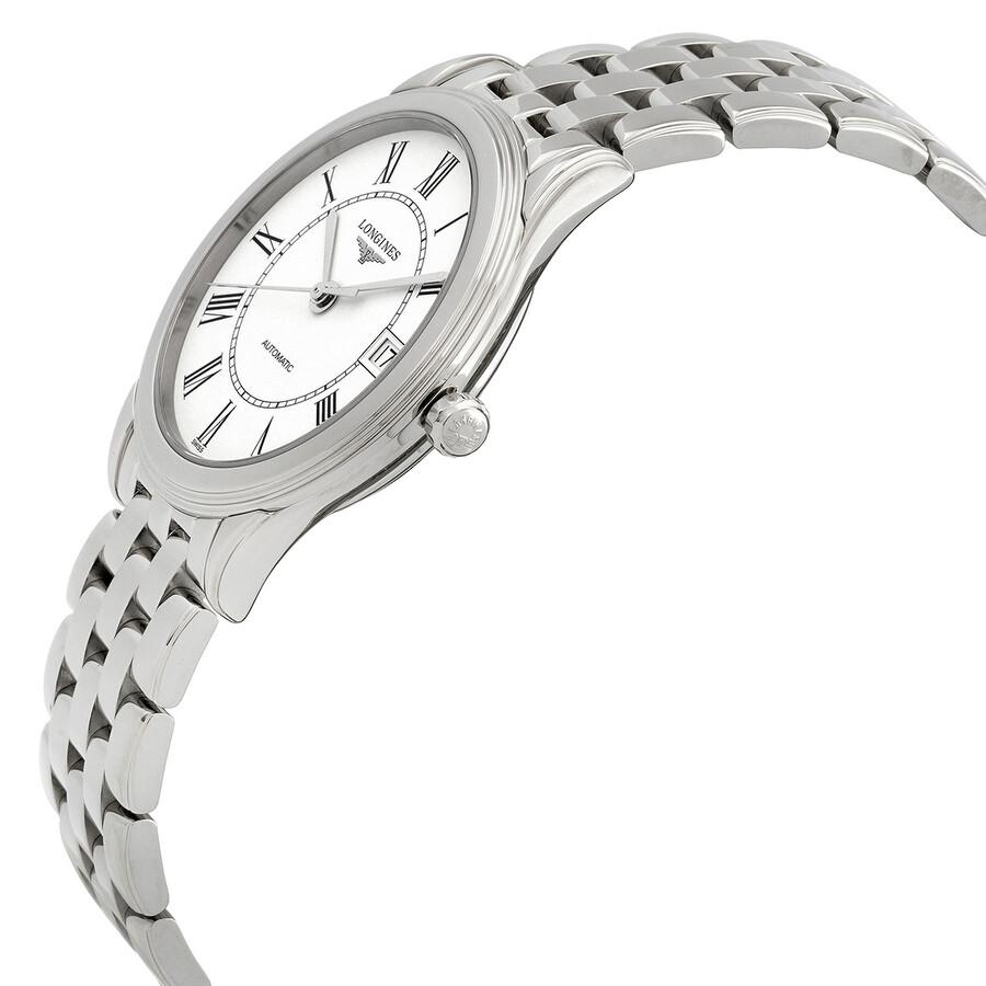 Longines Flagship Automatic Matte White Dial Unisex Watch L4.774.4.21.6