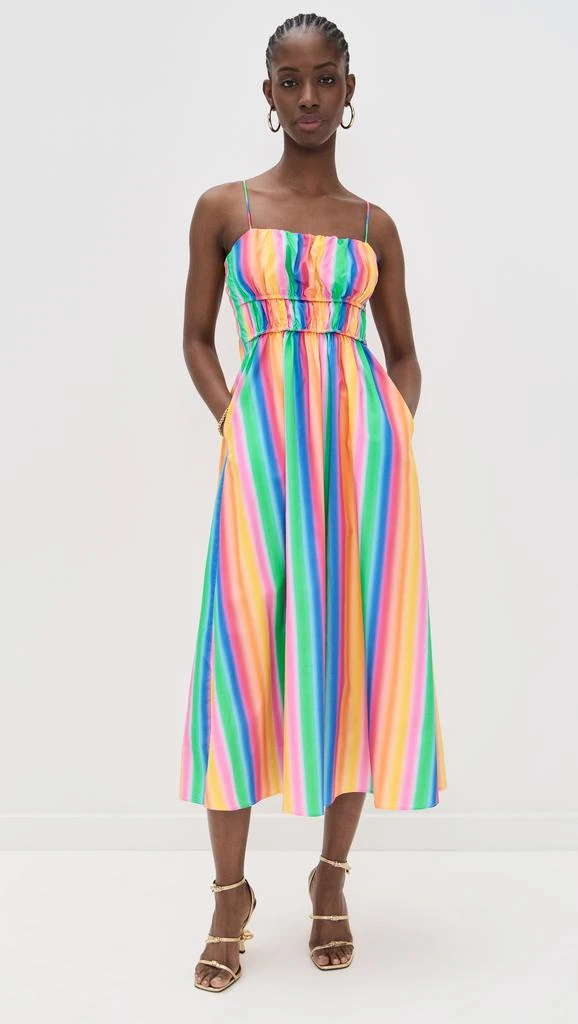 English Factory Rainbow Stripe Sleeveless Maxi Dress 6