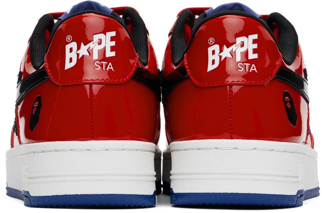 Bape Red & White BAPE STA # 1 Sneakers 2
