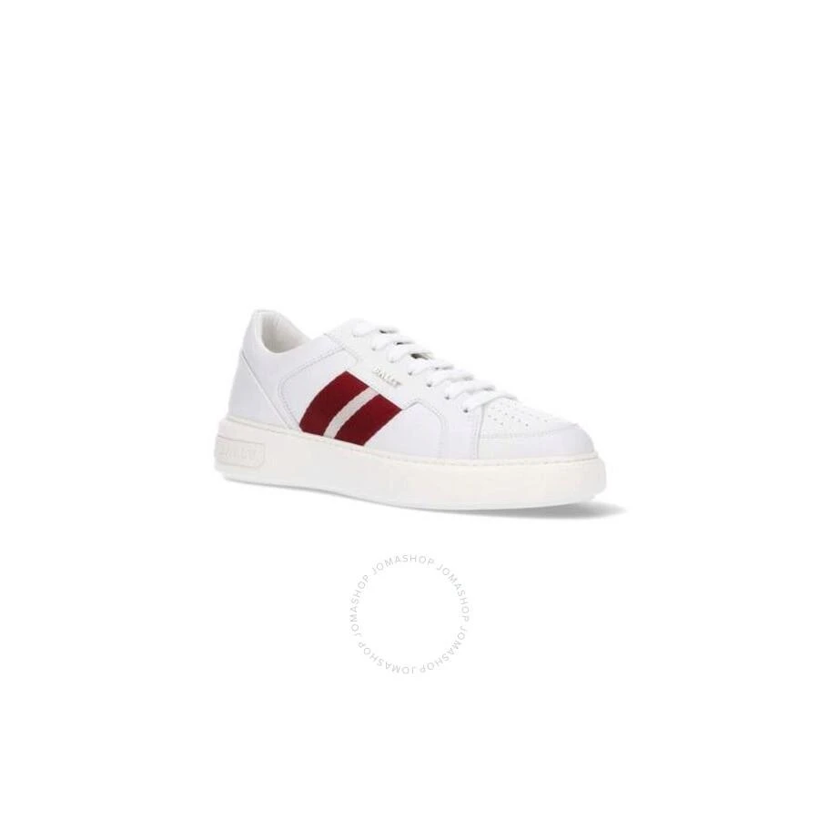 Bally Bally Men's White Moony Leather Sneakers, Brand Size 9 ( US Size 10 ) 2