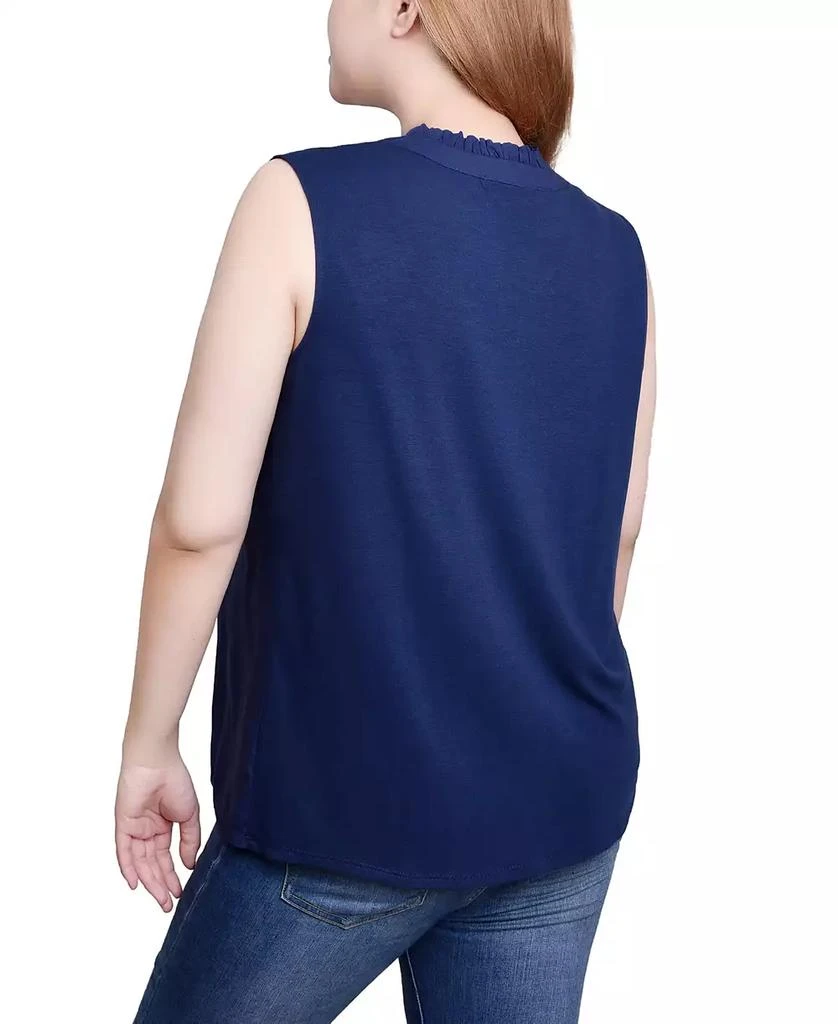 NY Collection Petite Sleeveless Yoked Blouse Top 4