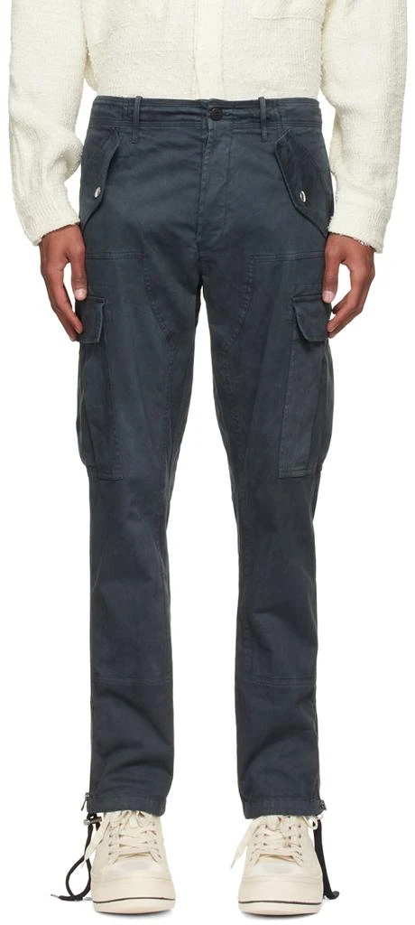 Faith Connexion Black Cotton Cargo Pants 1