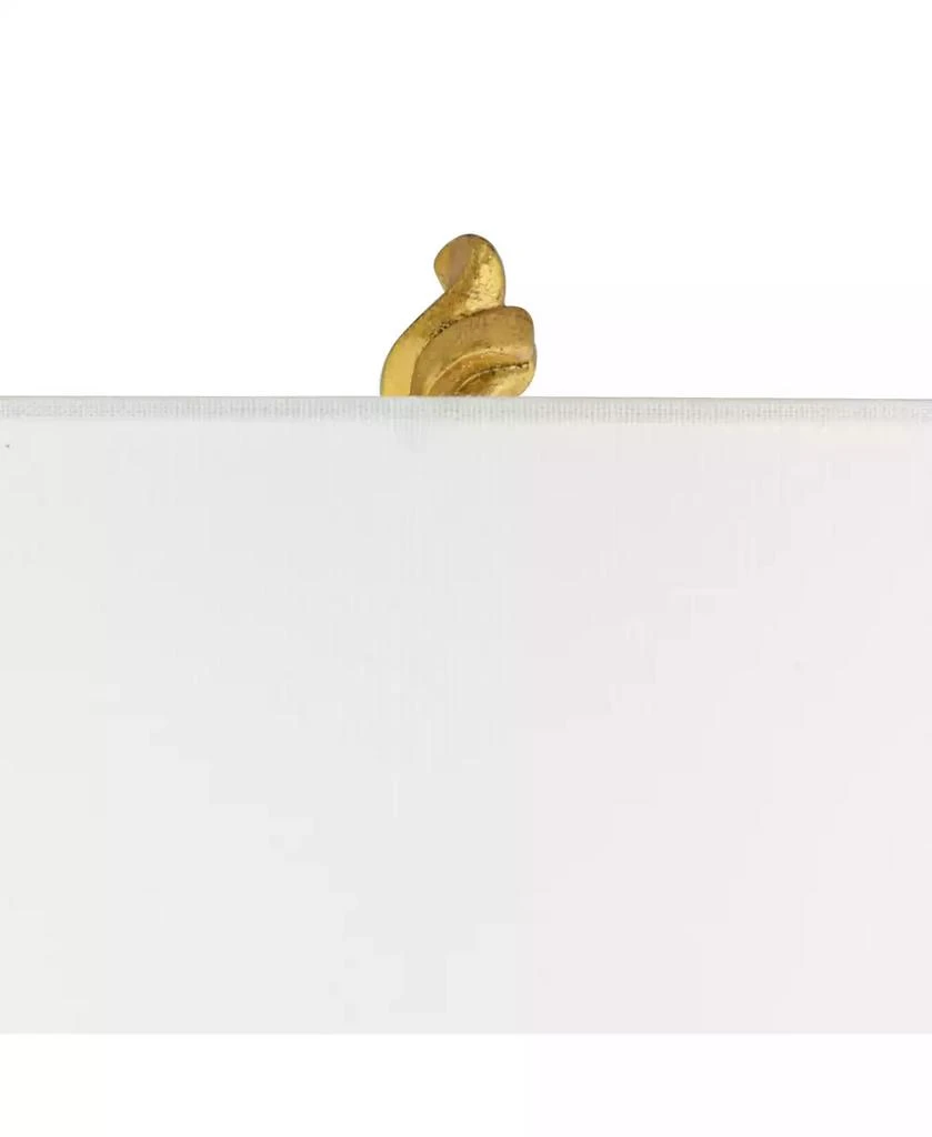 Possini Euro Design Hera Modern Vintage Glam Table Lamp 31" Tall Sculptural Rose Gold White Shade Bedroom Living Room Bedside Nightstand Office Kids 10