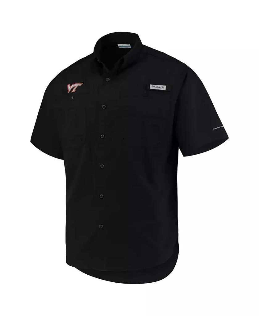 Columbia Men's Black Virginia Tech Hokies PFG Tamiami Omni-Shade Button-Down Shirt 5