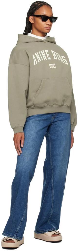 ANINE BING Taupe Harvey Hoodie 4