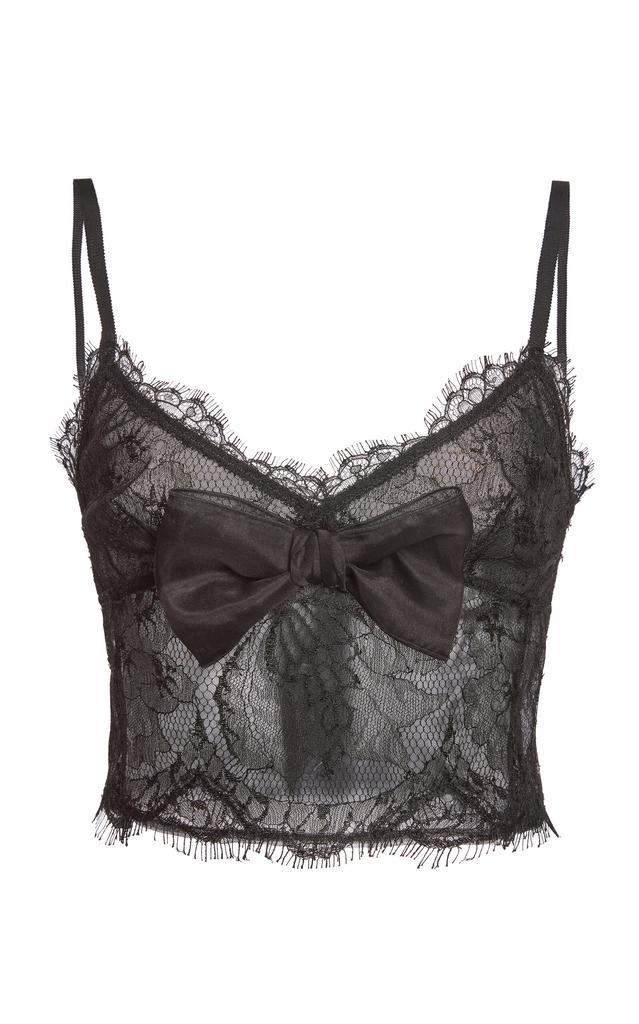 Giambattista Valli Giambattista Valli Bow-Detailed Lace Bra Top - Moda Operandi