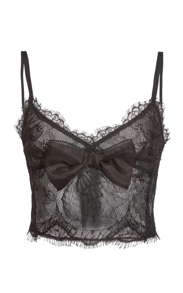 Giambattista Valli Giambattista Valli Bow-Detailed Lace Bra Top - Moda Operandi from Fashion US
