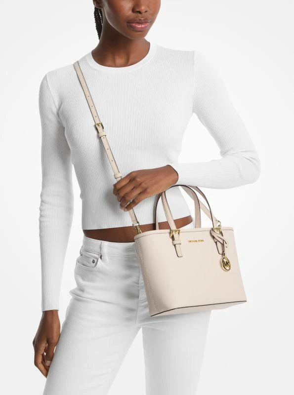 Michael Kors Jet Set Travel Extra-Small Saffiano Leather Top-Zip Tote Bag 4