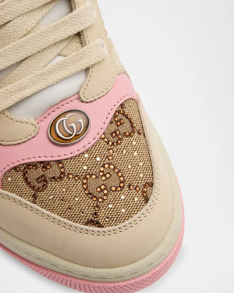 Gucci Screener GG Canvas Crystal Sneakers 4