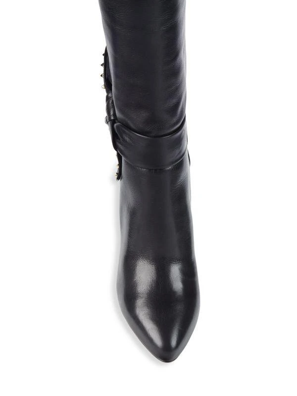 Valentino Studded Bow Leather Boots 6