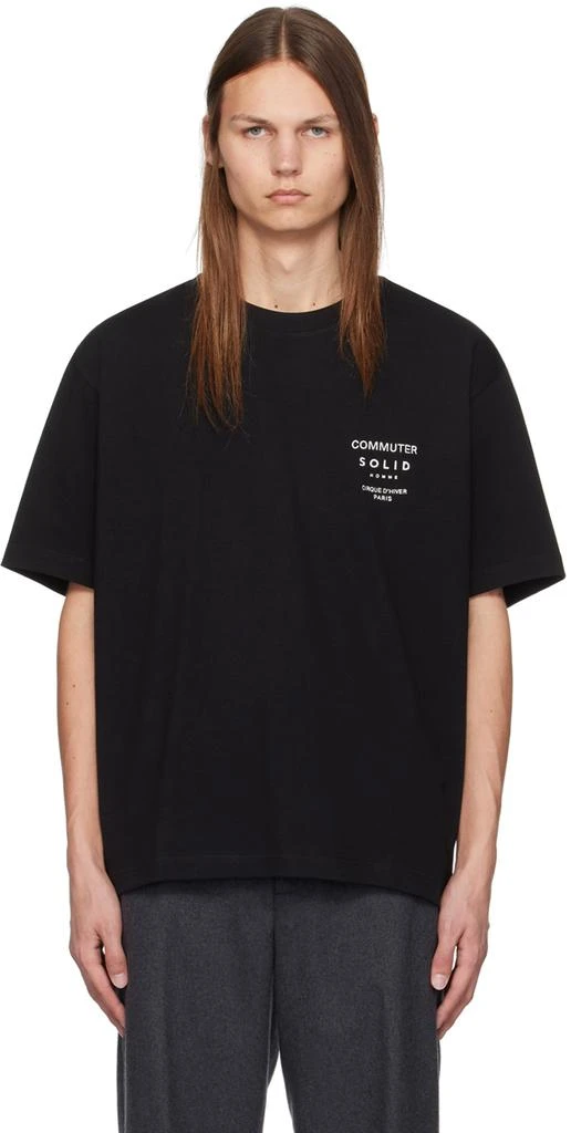 Solid Homme Black 'Commuter' T-Shirt 1