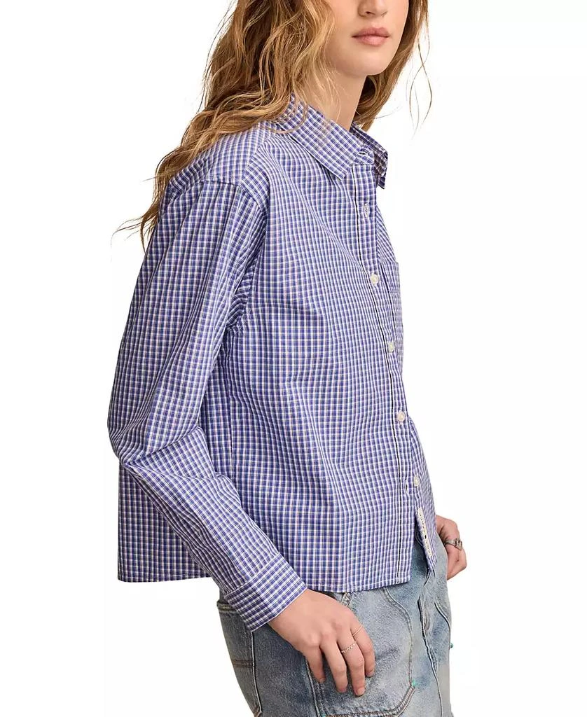 Lucky Brand Women's Cotton Poplin Cropped Shirt 2