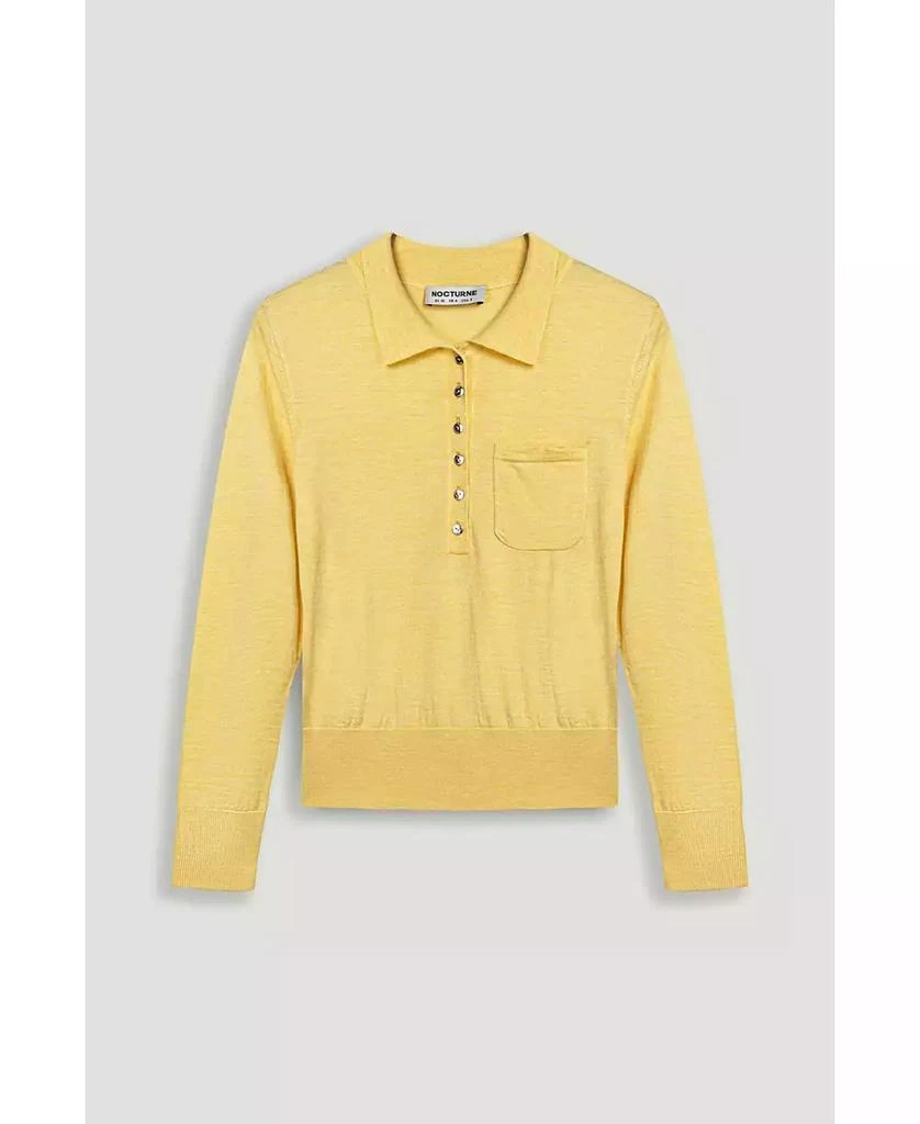 NOCTURNE Women
s Relaxed Polo Knit Sweater 6