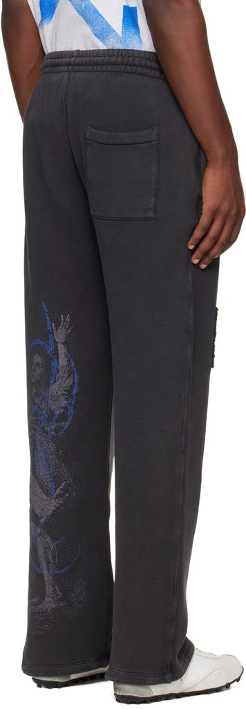 Off-White Black Faded Painting Sweatpants 3