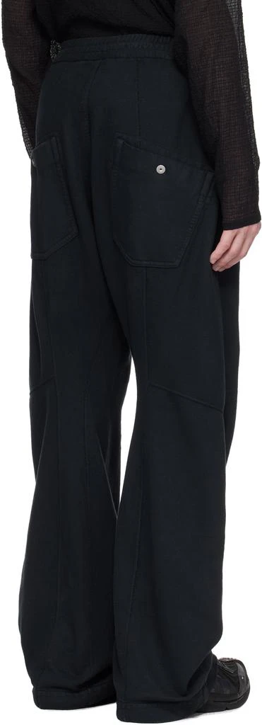 Omar Afridi Navy Knee Darted Flare Sweatpants 3