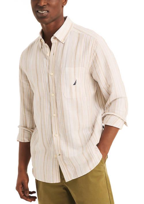 Nautica Striped Linen Shirt