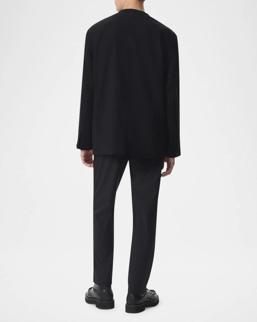 Rag & Bone Men's Collarless Ripstop Wool Blazer 3