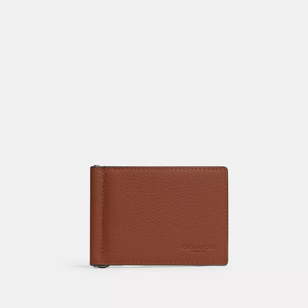 Coach Slim Money Clip Billfold Wallet 9
